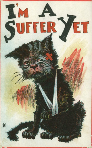 Illustration for article titled Suffragette Cats Are the Original Cat Ladies